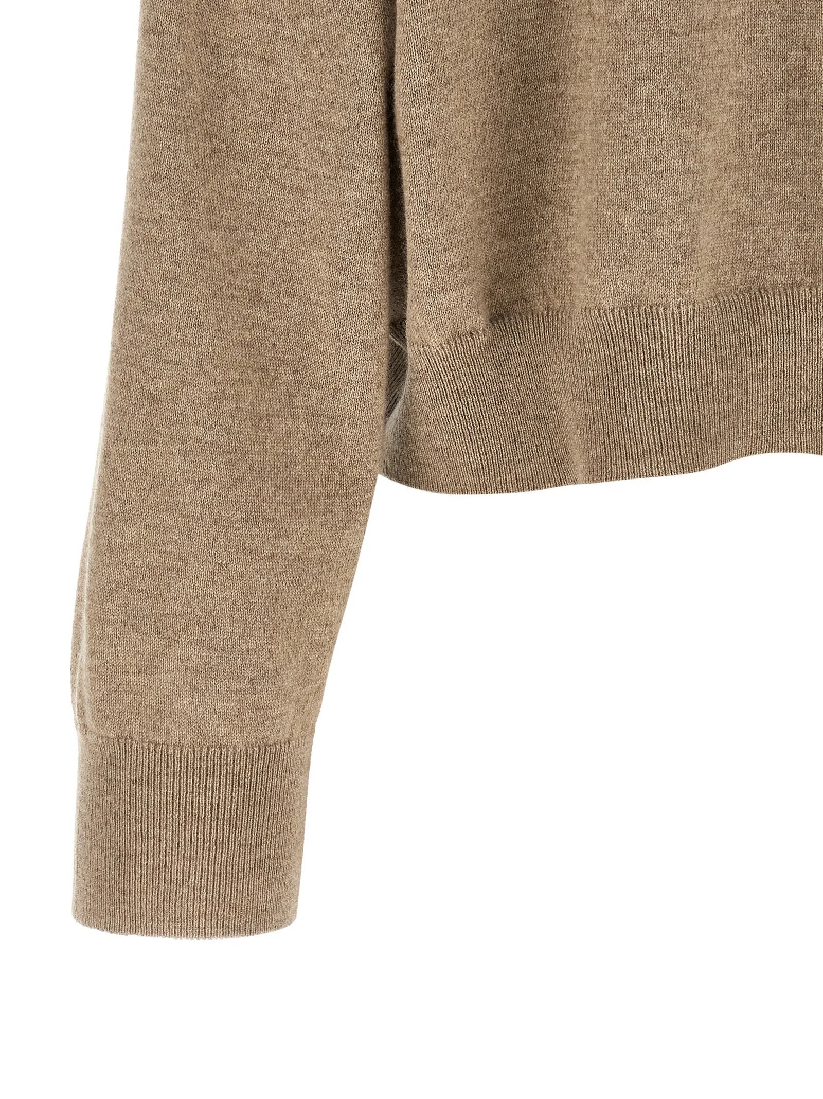 Brunello Cucinelli Beige Cashmere Cardigan