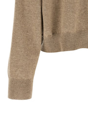 Brunello Cucinelli Beige Cashmere Cardigan