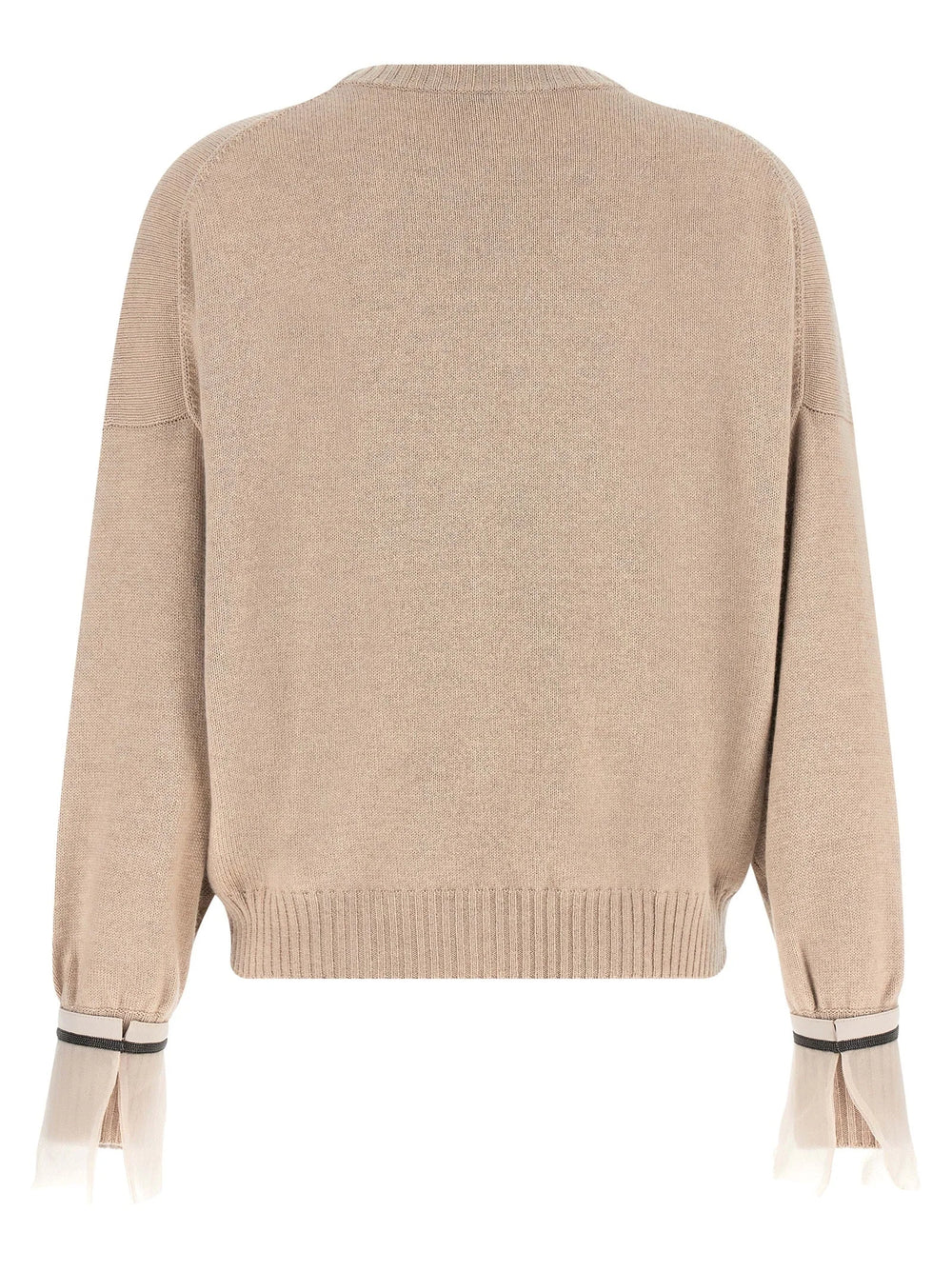 Brunello Cucinelli Beige Cashmere Cardigan