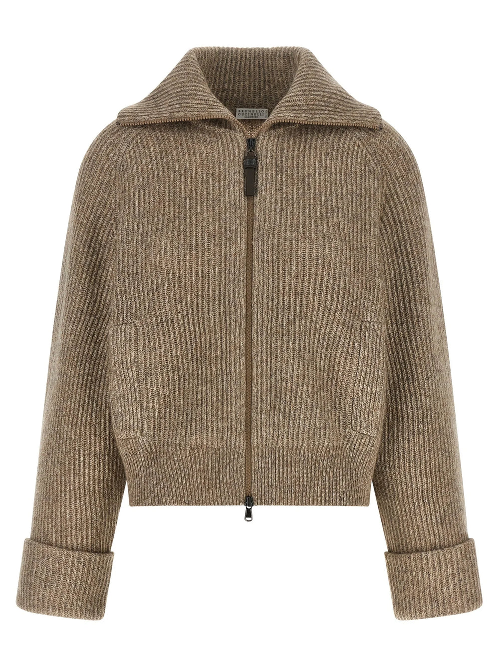 Brunello Cucinelli Beige Cashmere Cardigan