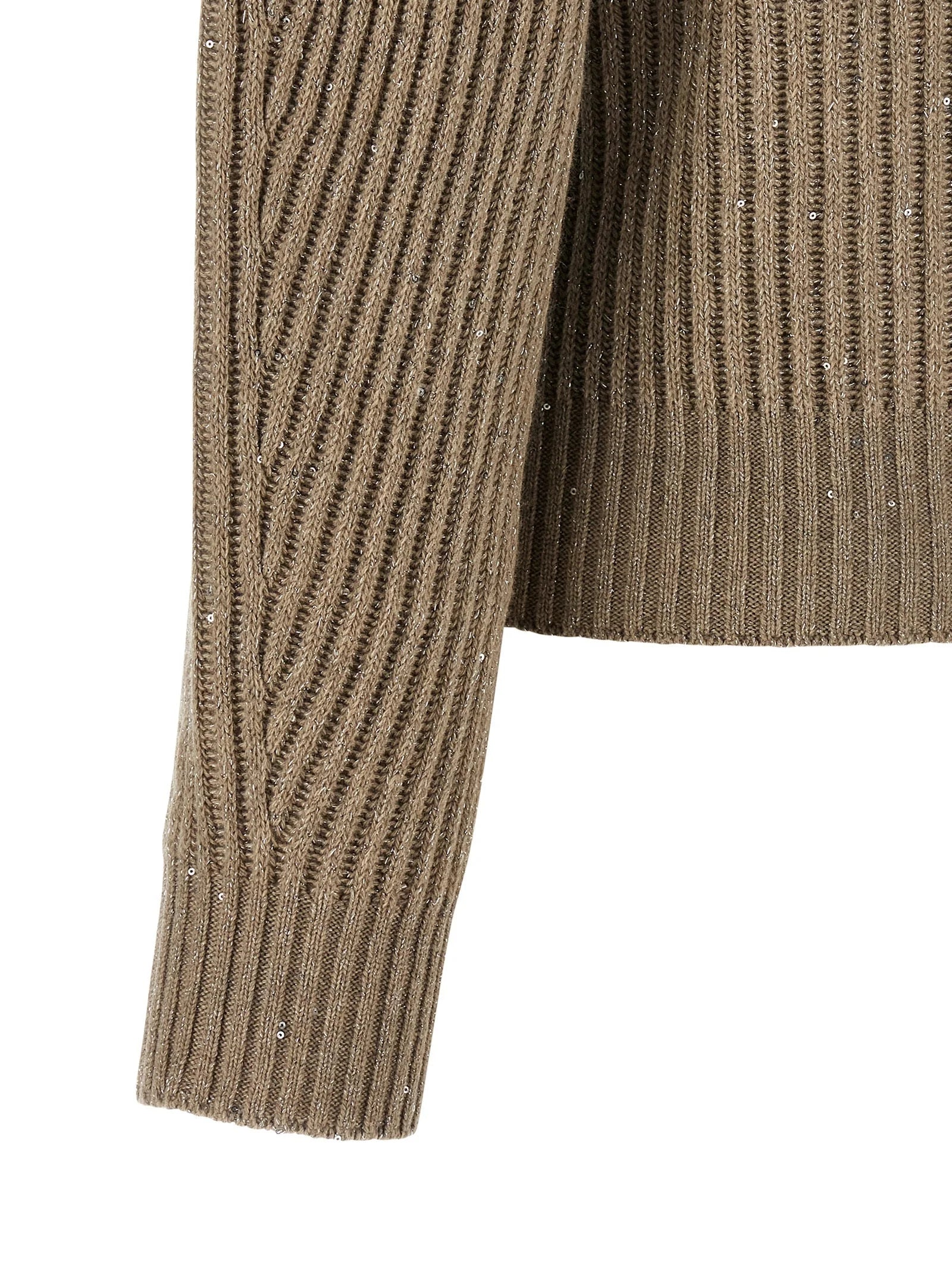 Brunello Cucinelli Beige Cashmere Cardigan