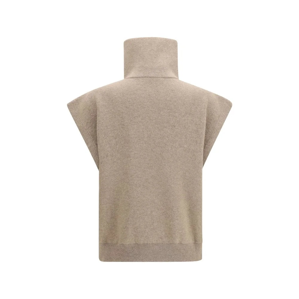 Brunello Cucinelli Beige Cashmere Cardigan