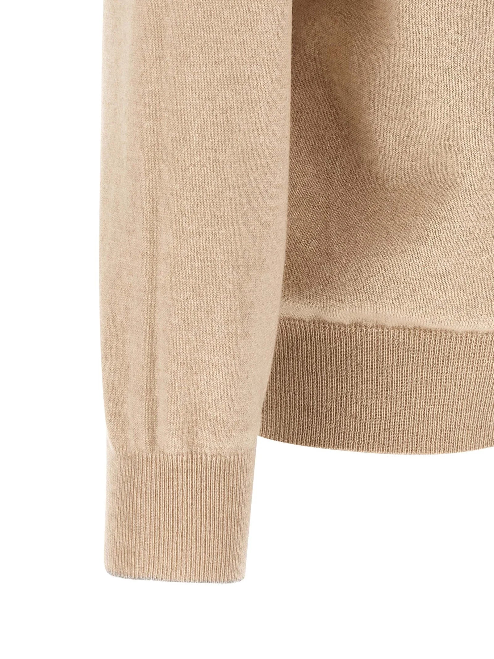 Brunello Cucinelli Beige Cashmere Cardigan