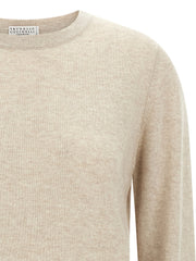 Brunello Cucinelli Beige Cashmere Cardigan - S