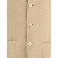 Brunello Cucinelli Beige Cashmere Coat