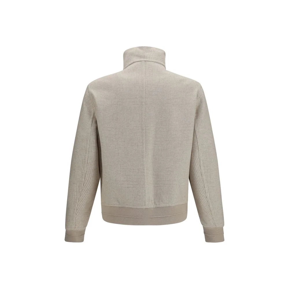 Brunello Cucinelli Beige Cashmere Full-Length Jacket