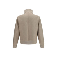 Brunello Cucinelli Beige Cashmere Full-Length Jacket