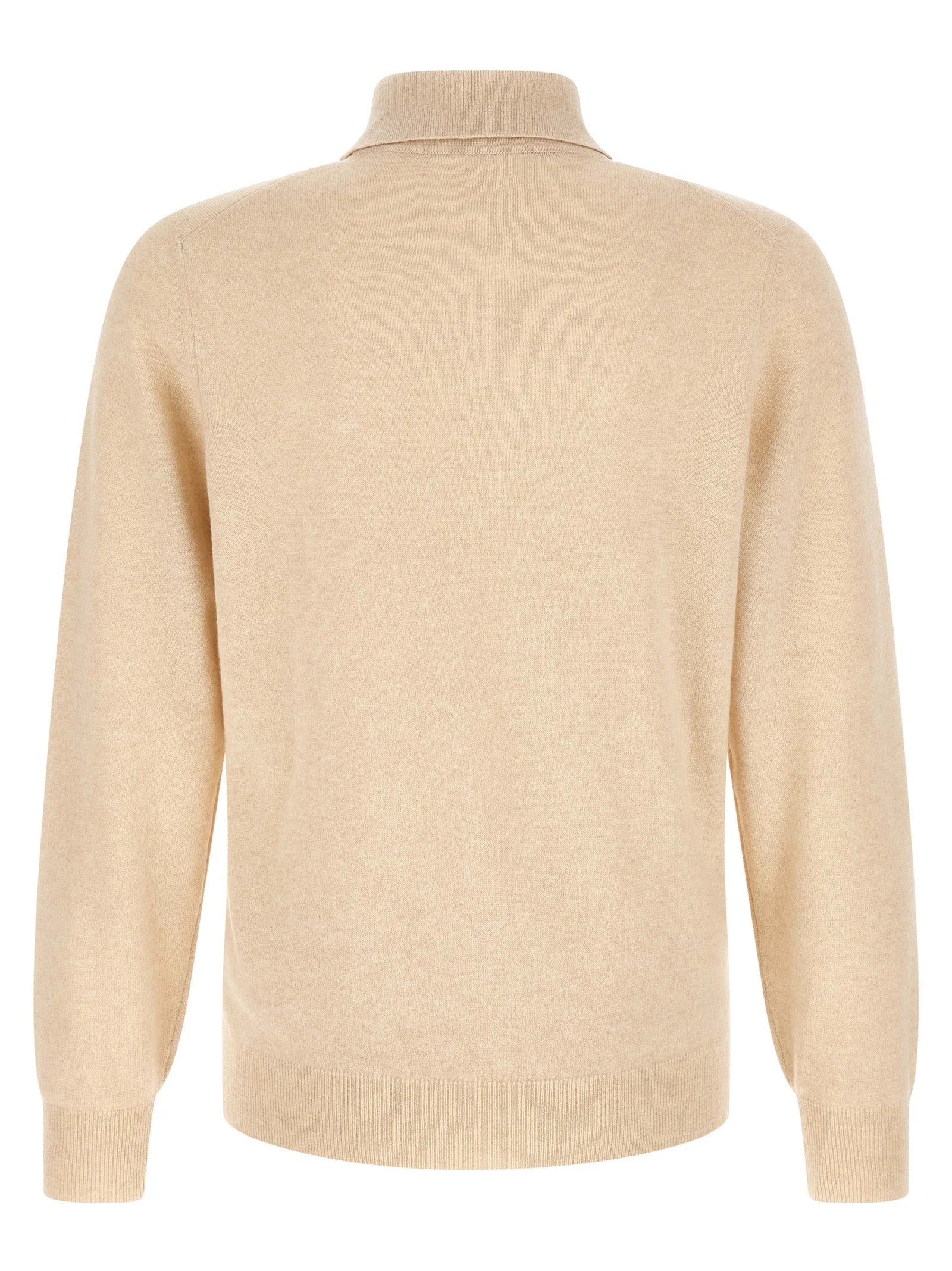Brunello Cucinelli Beige Cashmere Polo Shirt