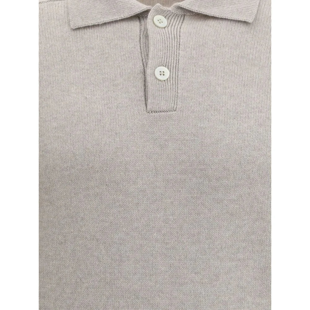 Brunello Cucinelli Beige Cashmere Polo Shirt - IT50 | L