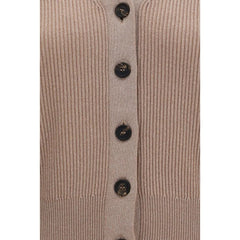 Brunello Cucinelli Beige Cashmere Sleeveles Sweater - XL