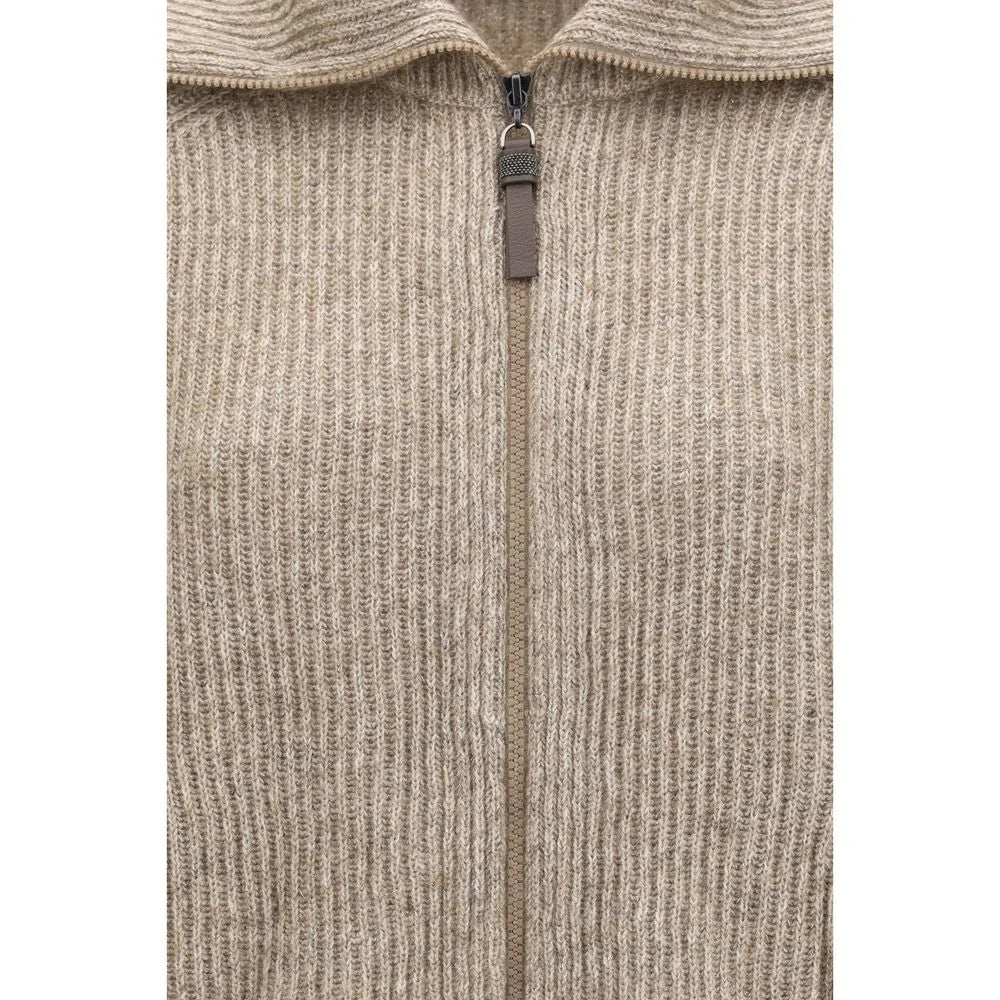 Brunello Cucinelli Beige Cashmere Sweater