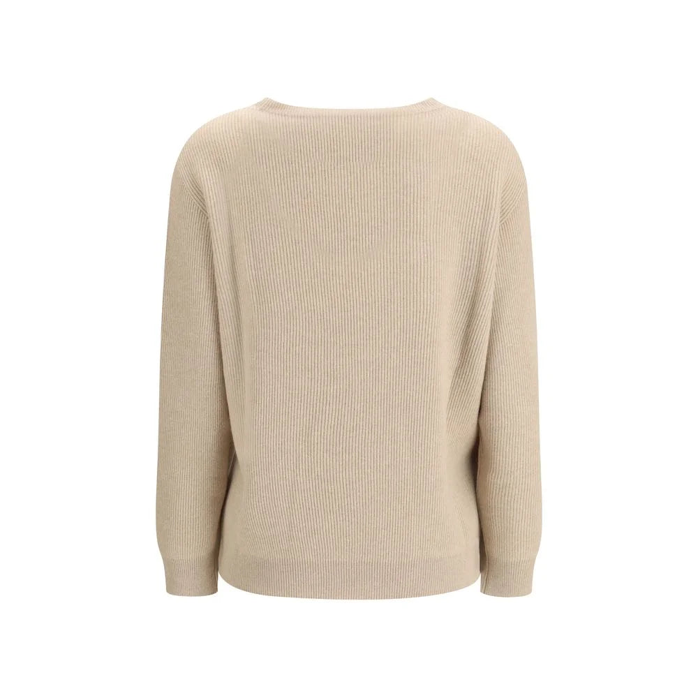 Brunello Cucinelli Beige Cashmere Cashmere Sweater