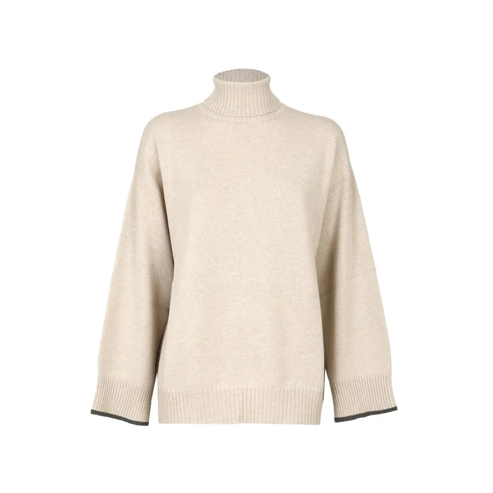 Brunello Cucinelli Beige Cashmere Cashmere Sweater - M