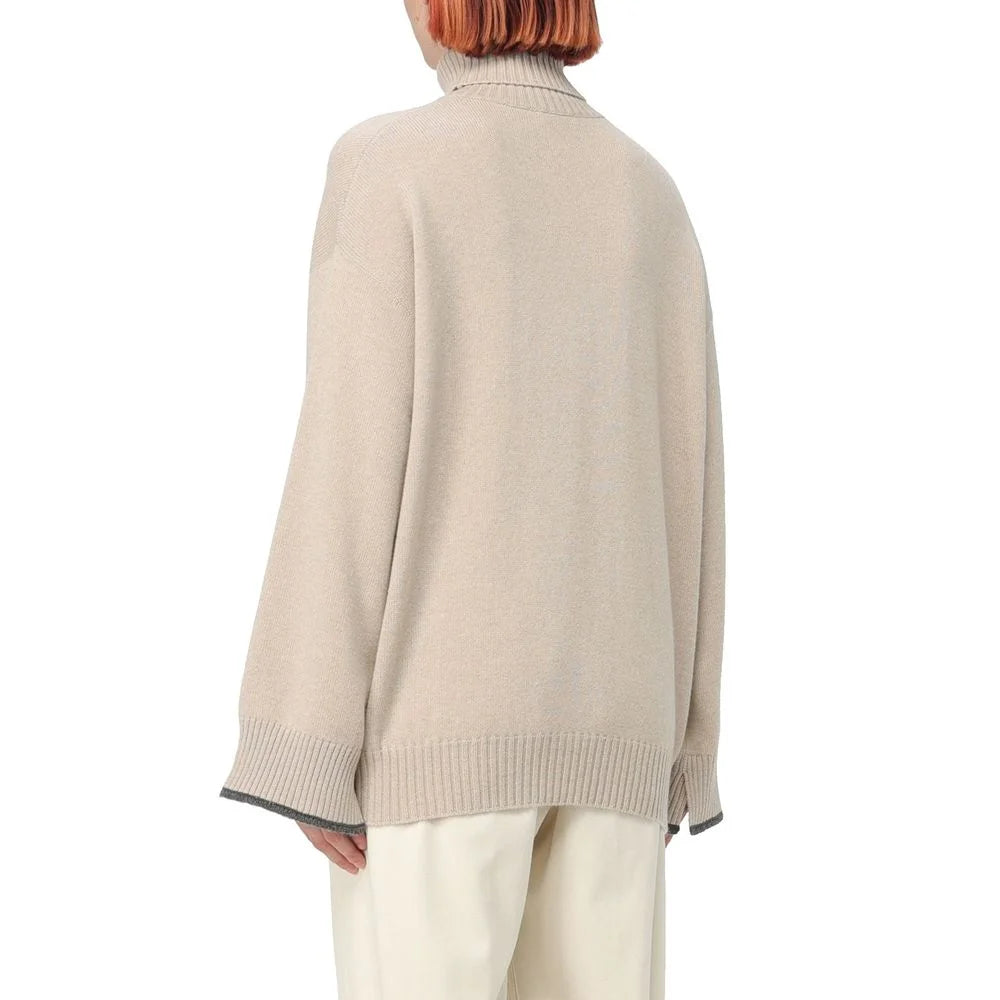 Brunello Cucinelli Beige Cashmere Cashmere Sweater - M