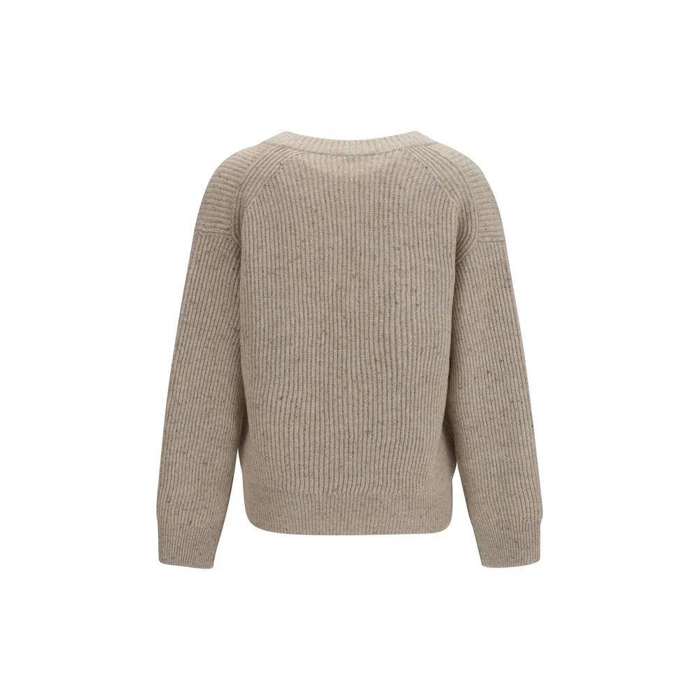 Brunello Cucinelli Beige Cashmere Sweatshirt