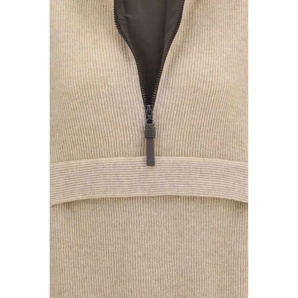 Brunello Cucinelli Beige Cashmere Sweatshirt - M