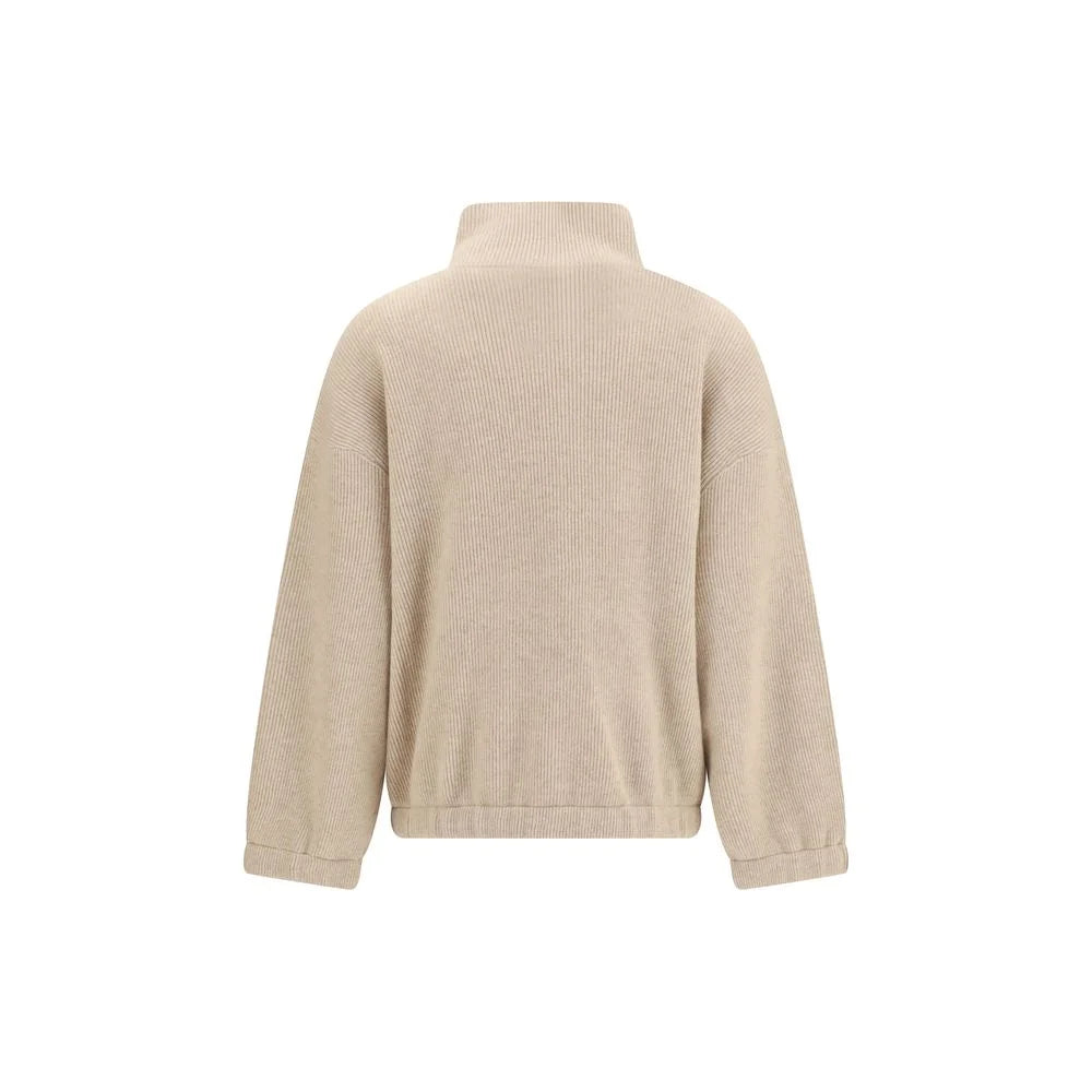 Brunello Cucinelli Beige Cashmere Sweatshirt - M