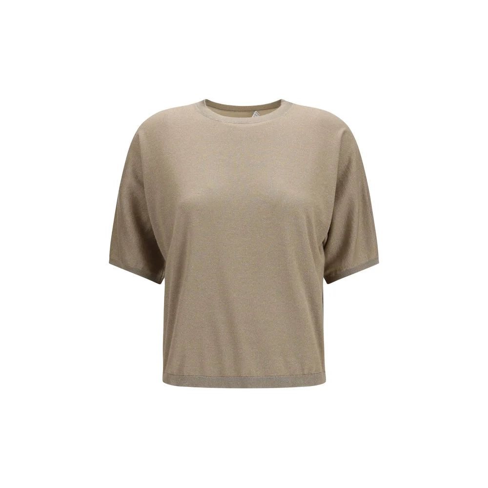 Brunello Cucinelli Beige Cashmere T-Shirt