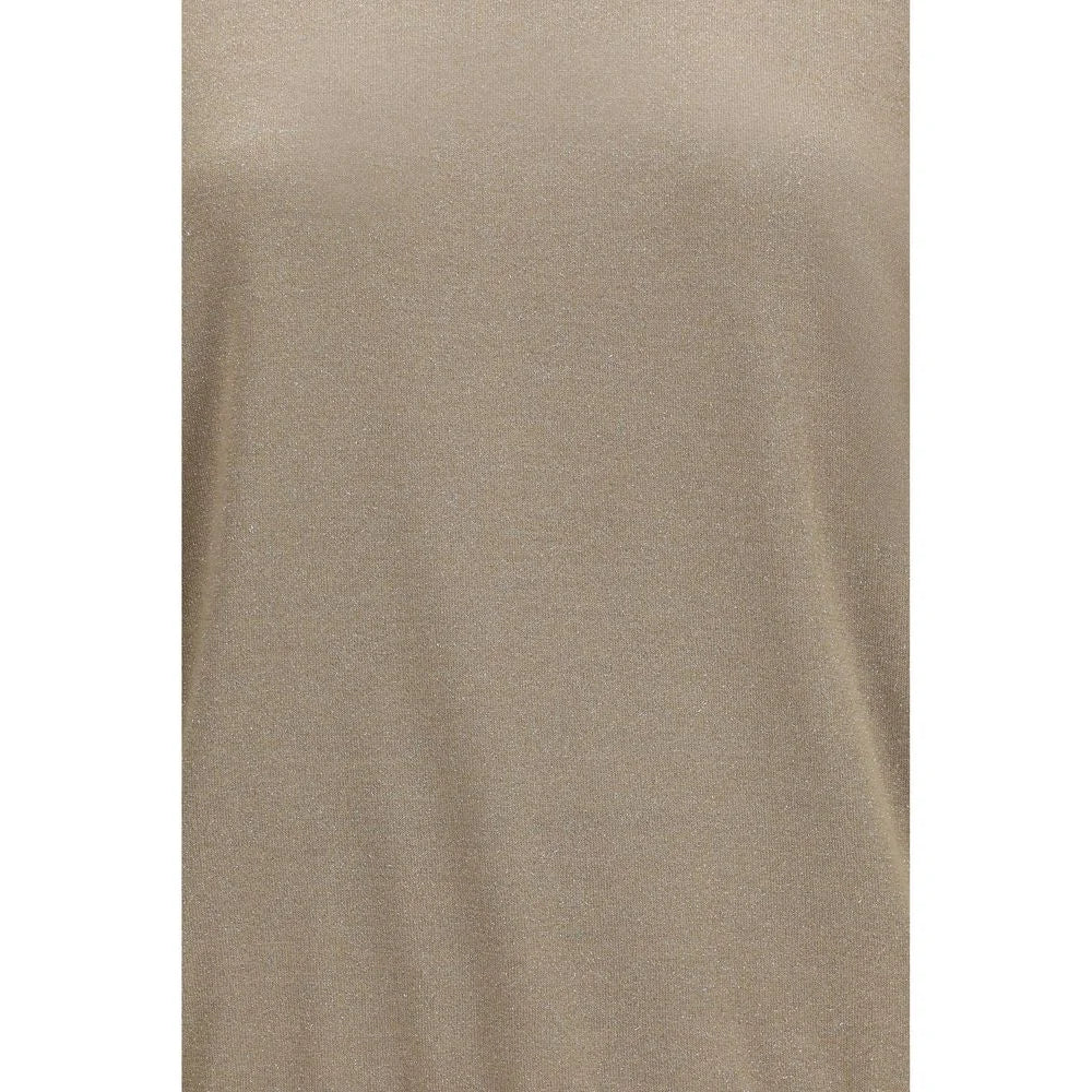 Brunello Cucinelli Beige Cashmere T-Shirt