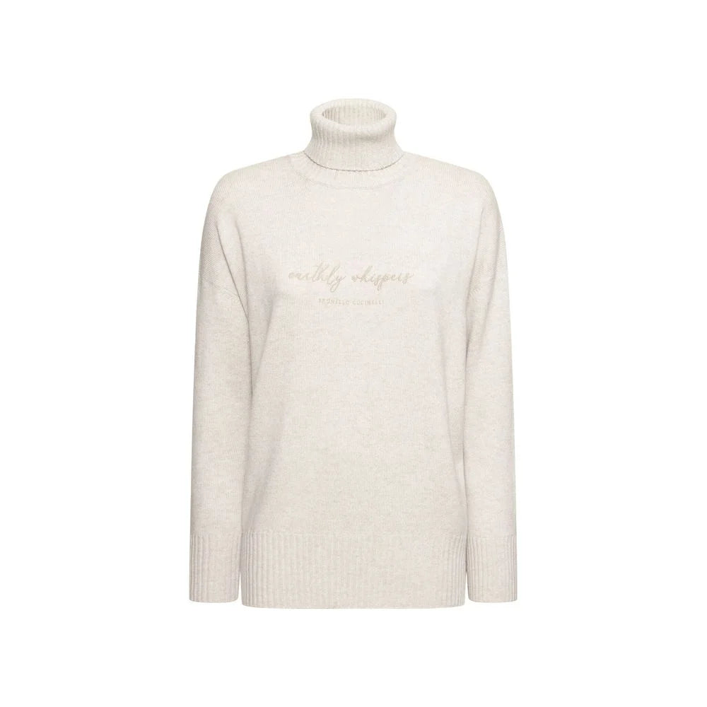 Brunello Cucinelli Beige Cashmere Turtleneck - XL