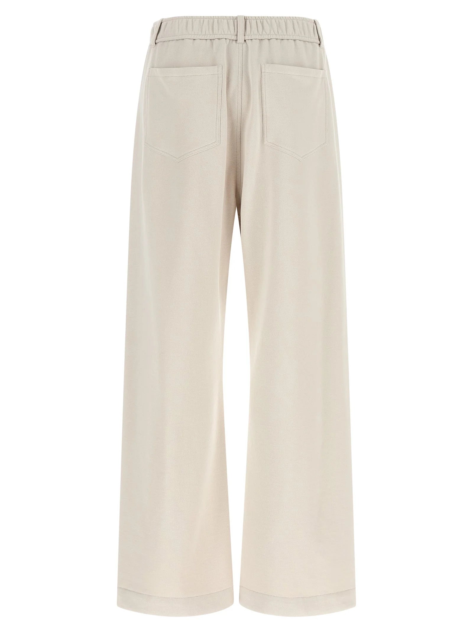 Brunello Cucinelli Beige Cotton Athletic Pants