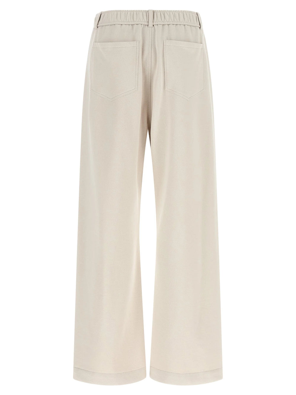 Brunello Cucinelli Beige Cotton Athletic Pants