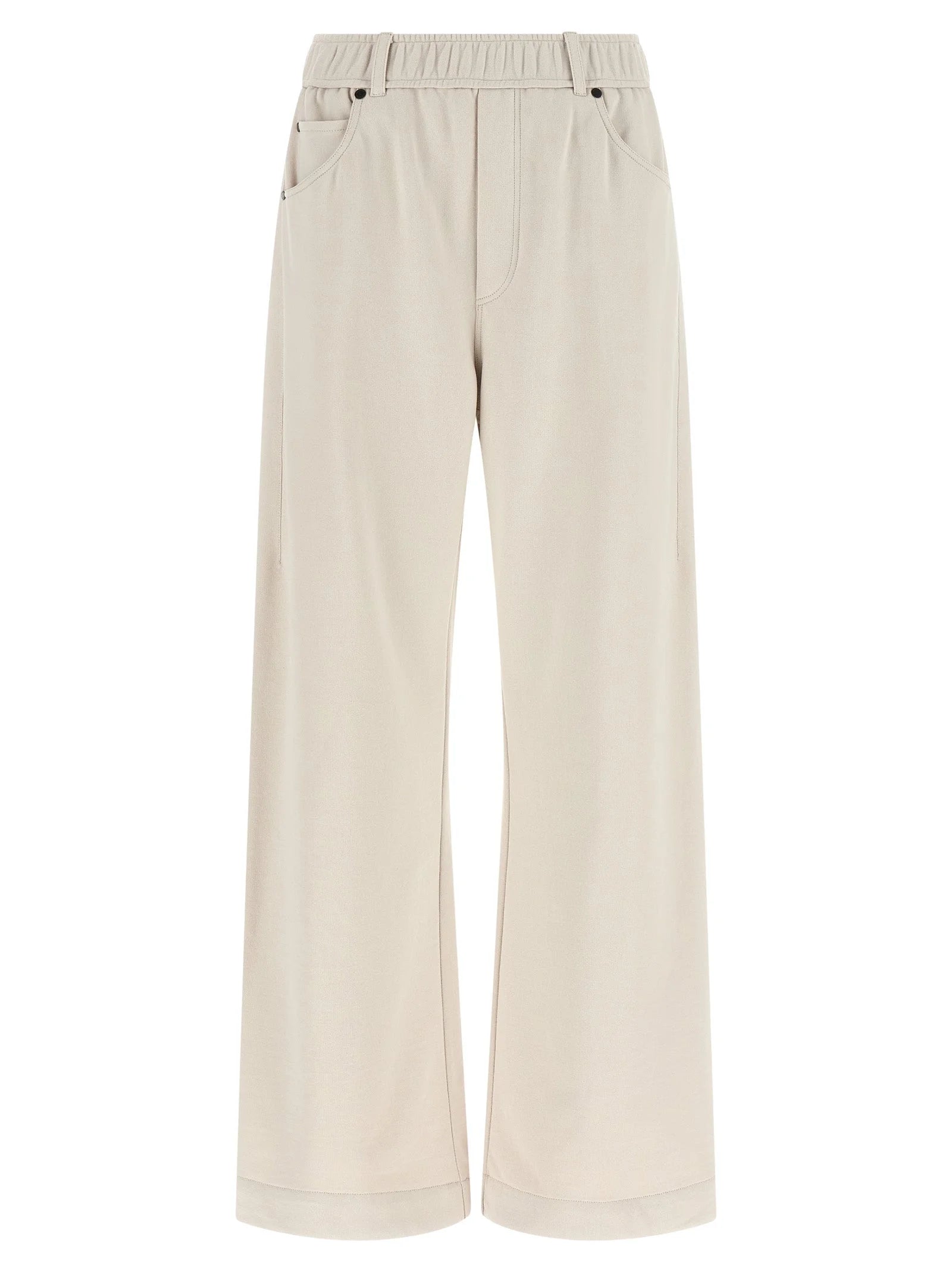 Brunello Cucinelli Beige Cotton Athletic Pants