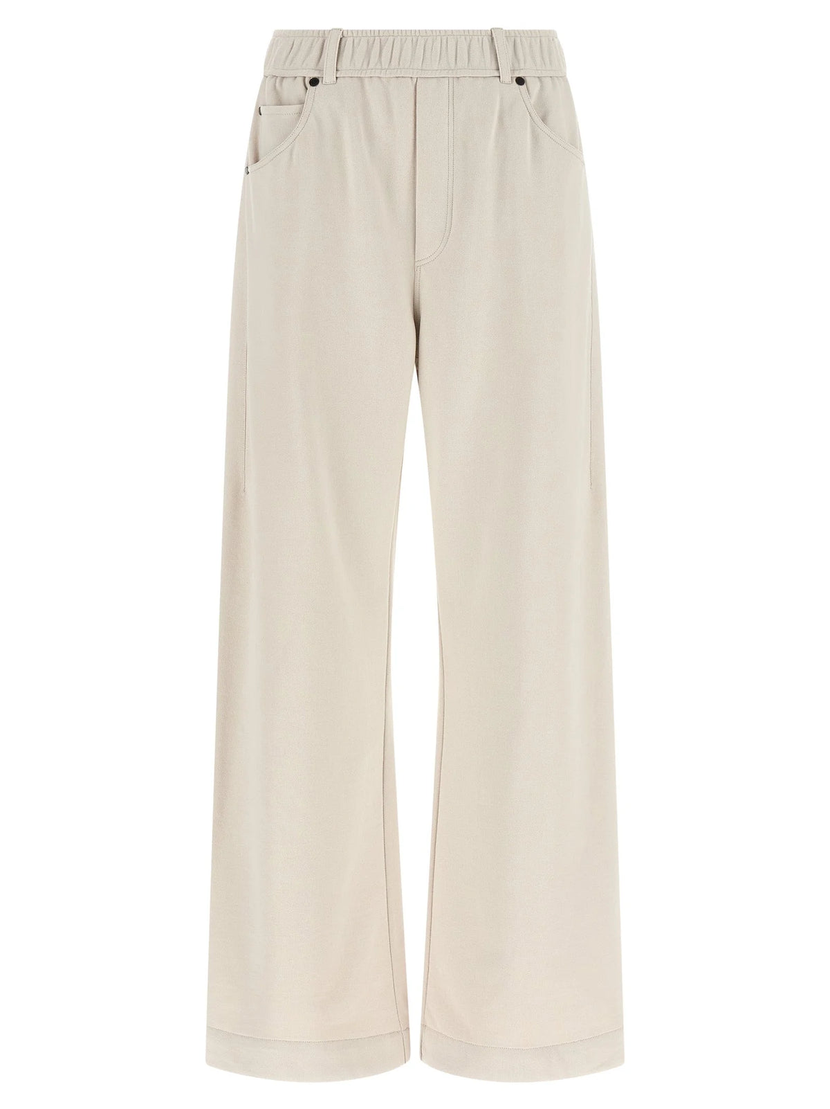 Brunello Cucinelli Beige Cotton Athletic Pants