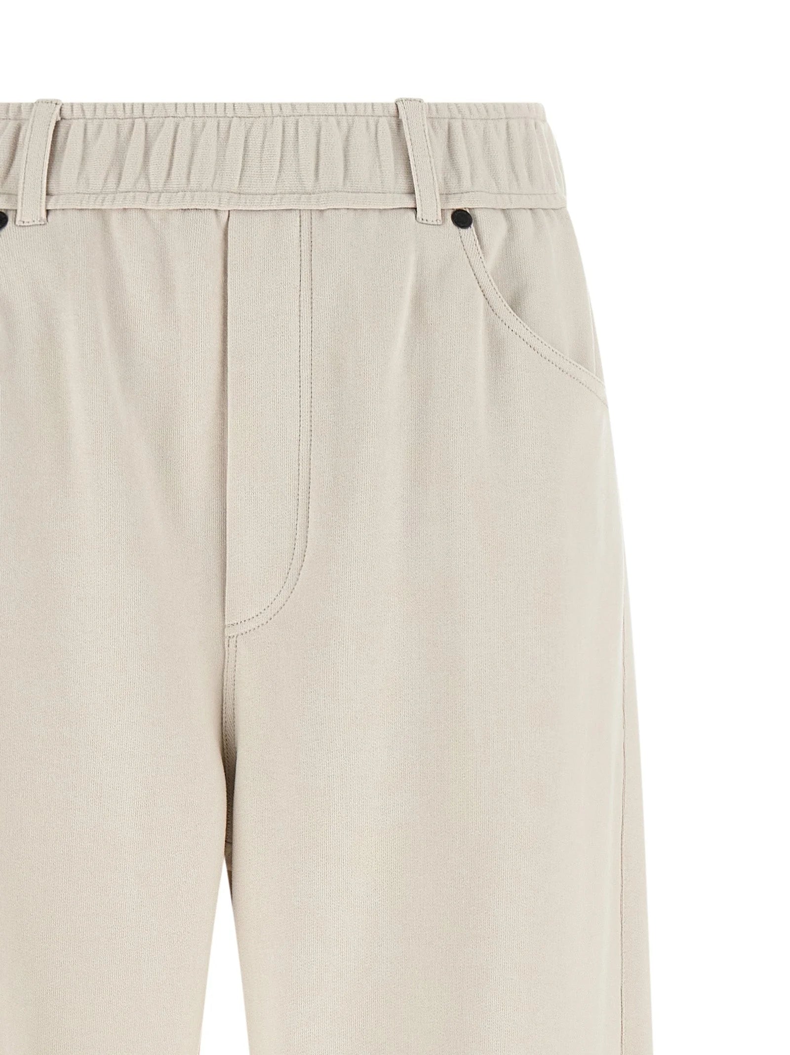 Brunello Cucinelli Beige Cotton Athletic Pants