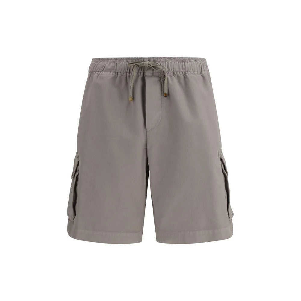 Brunello Cucinelli Beige Cotton Bermuda Shorts