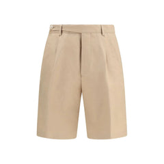 Brunello Cucinelli Beige Cotton Bermuda Shorts