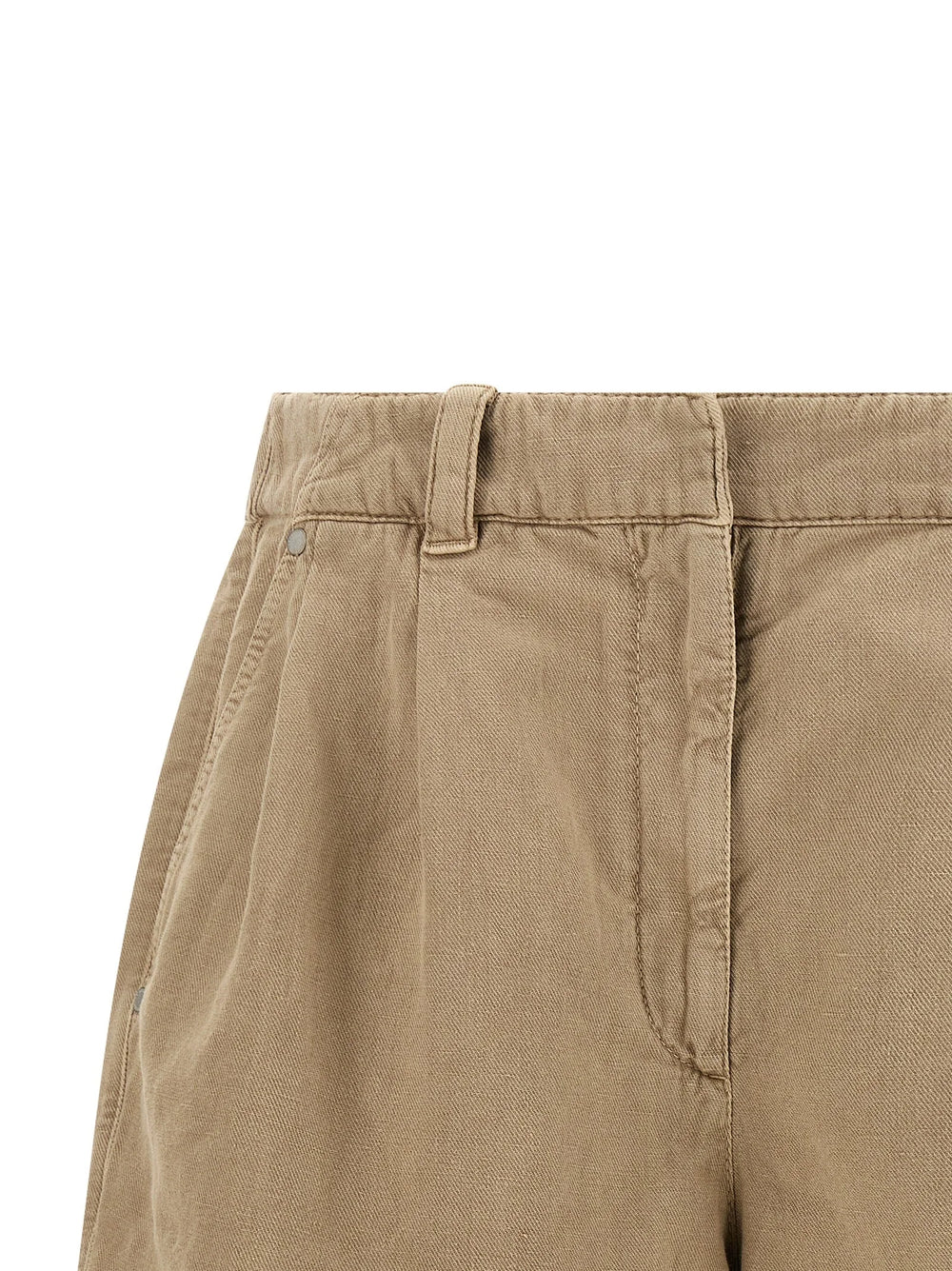 Brunello Cucinelli Beige Cotton Bermuda Shorts - IT42