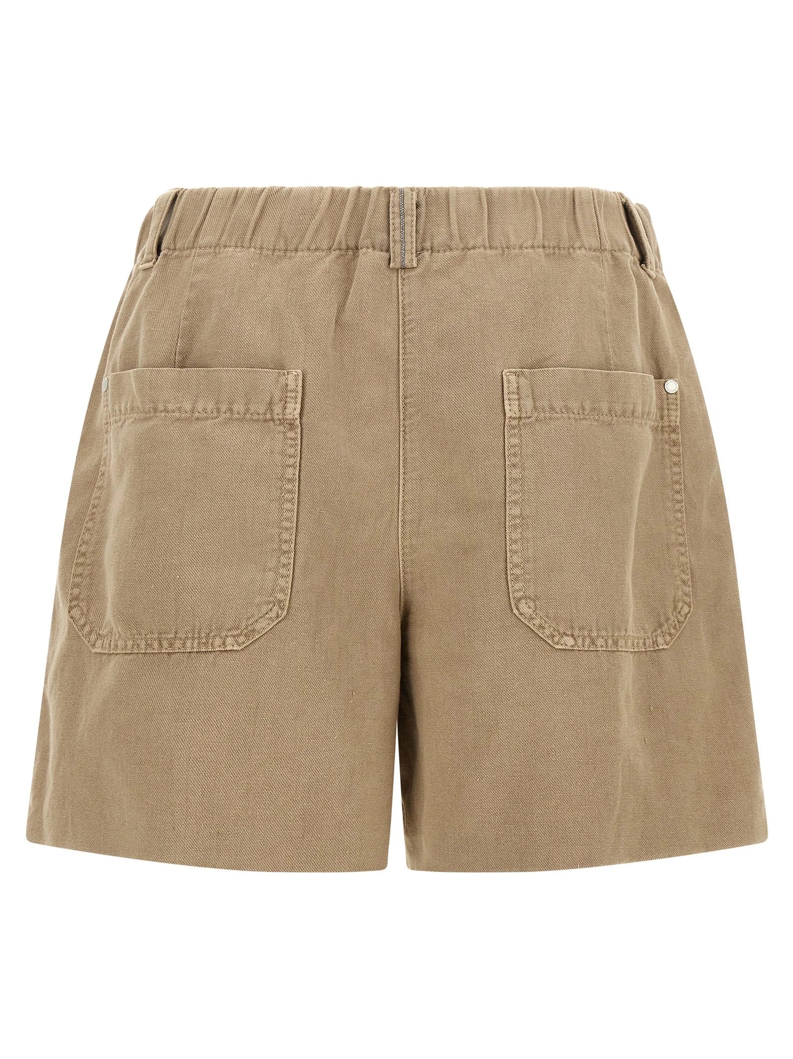 Brunello Cucinelli Beige Cotton Bermuda Shorts - IT42