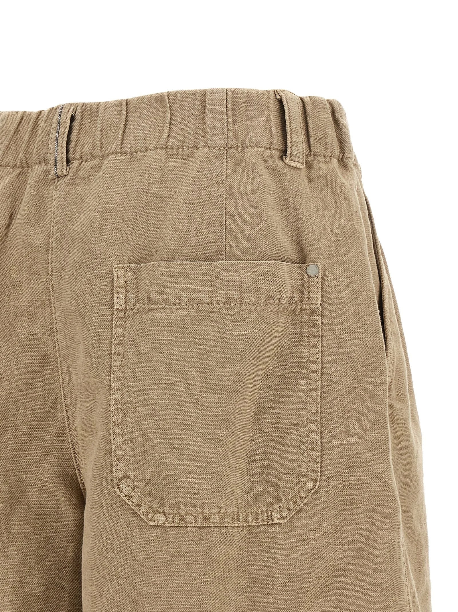 Brunello Cucinelli Beige Cotton Bermuda Shorts - IT42