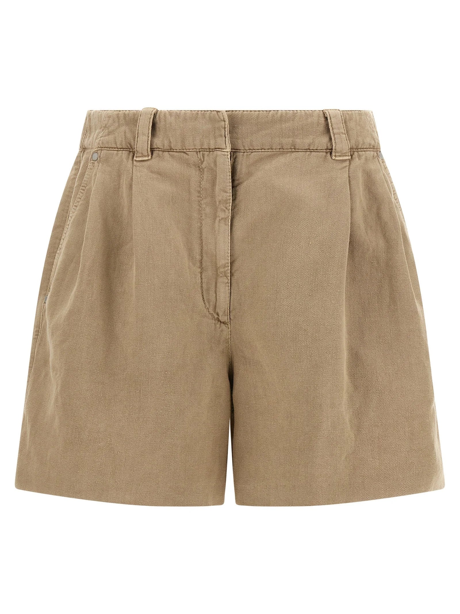 Brunello Cucinelli Beige Cotton Bermuda Shorts - IT42
