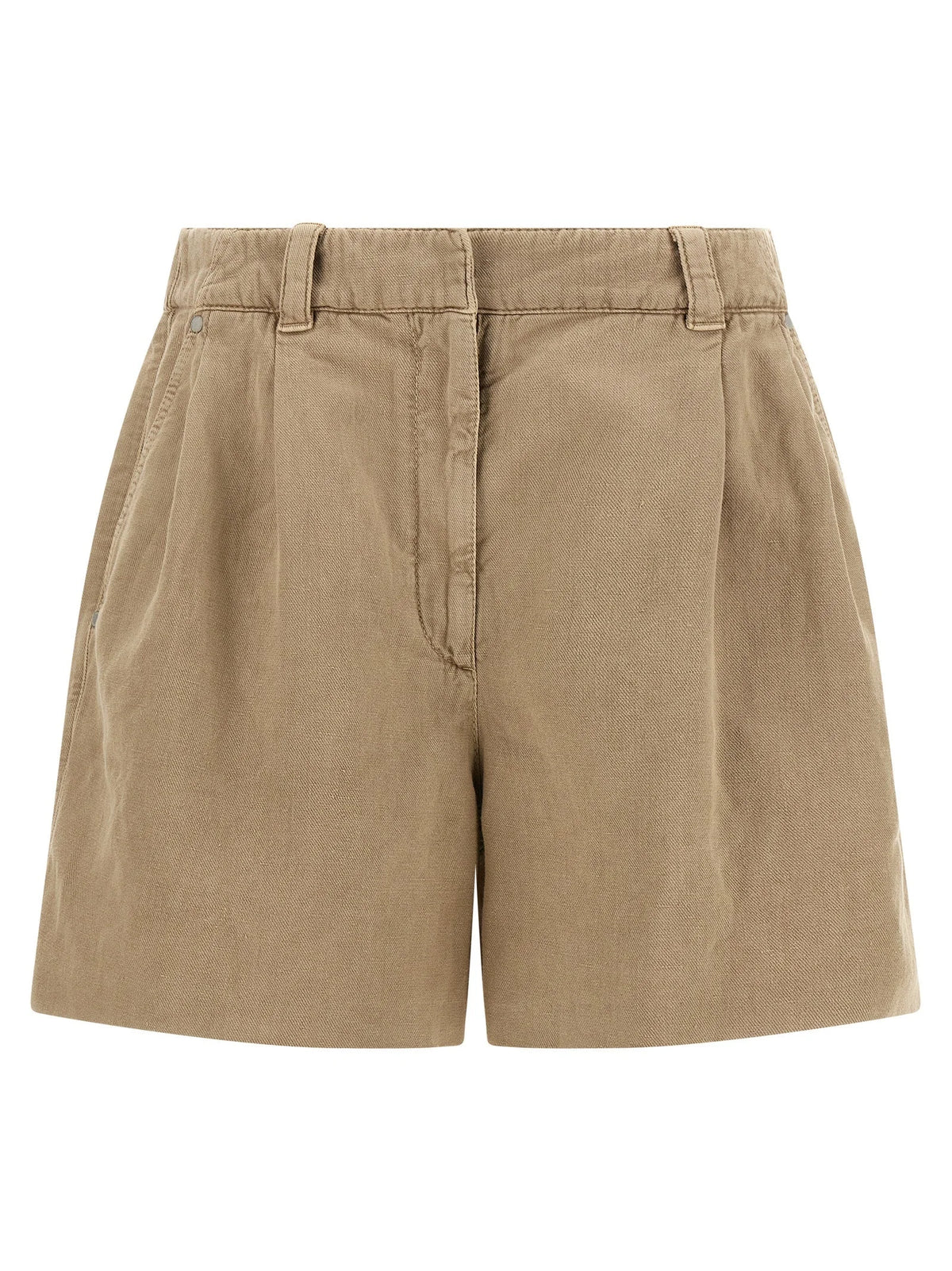 Brunello Cucinelli Beige Cotton Bermuda Shorts - IT42