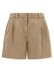 Brunello Cucinelli Beige Cotton Bermuda Shorts - IT42