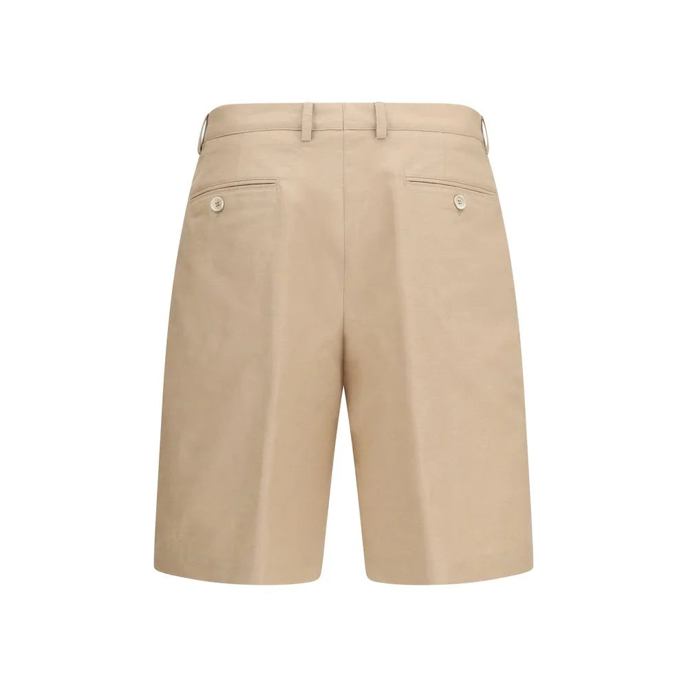 Brunello Cucinelli Beige Cotton Bermuda Shorts - IT50 | L
