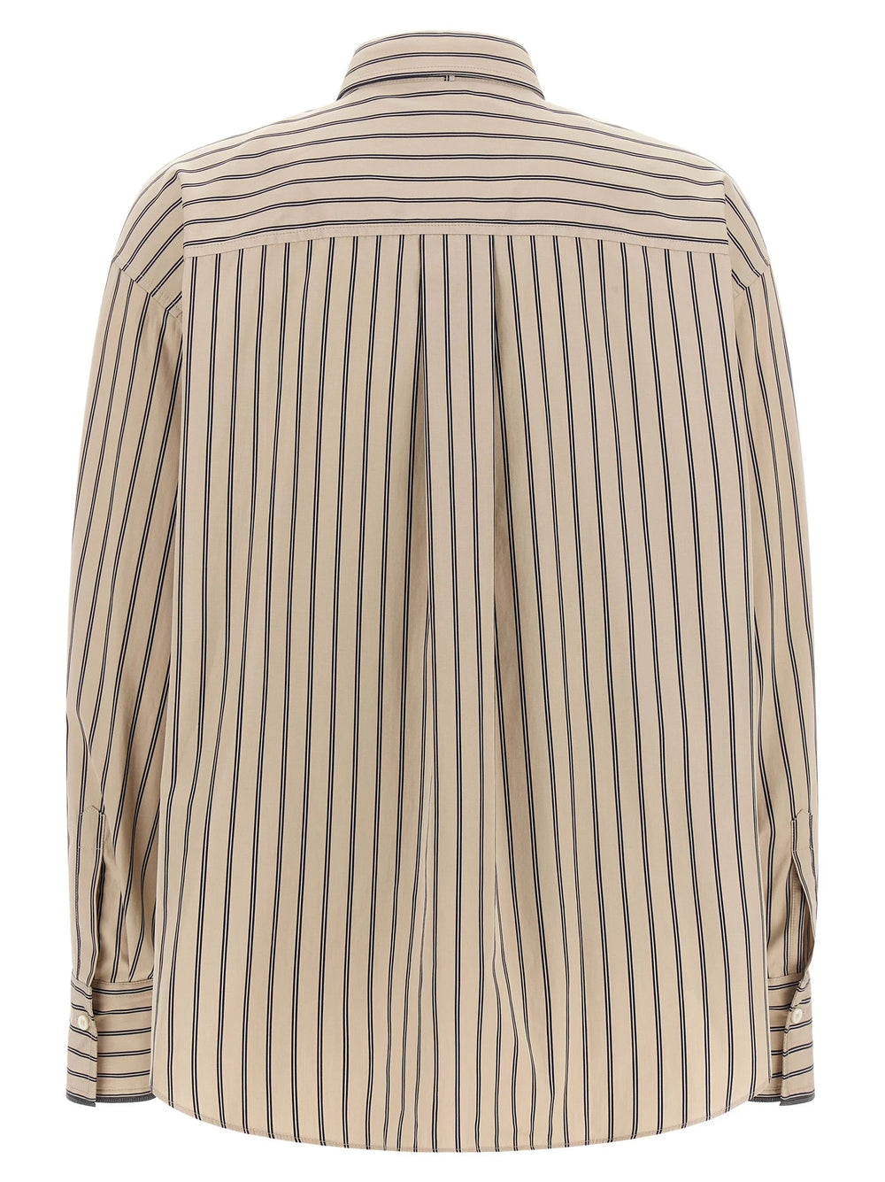 Brunello Cucinelli Beige Cotton Blouse