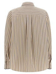 Brunello Cucinelli Beige Cotton Blouse