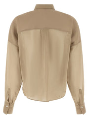 Brunello Cucinelli Beige Cotton Blouse