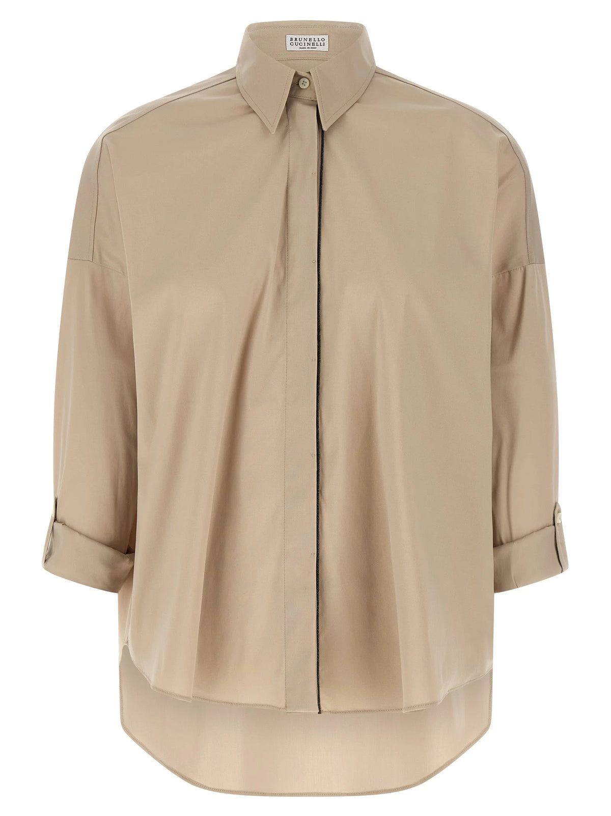 Brunello Cucinelli Beige Cotton Blouse - XS