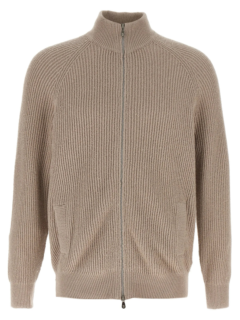Brunello Cucinelli Beige Cotton Cardigan