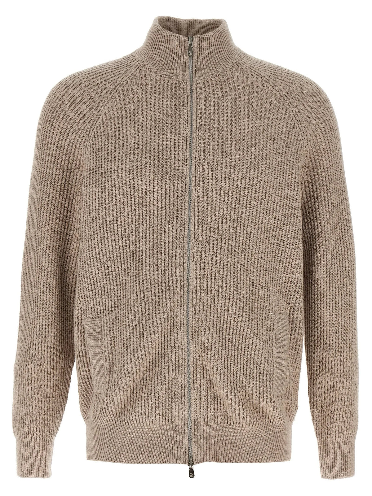 Brunello Cucinelli Beige Cotton Cardigan