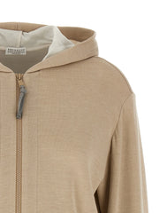 Brunello Cucinelli Beige Cotton Cardigan