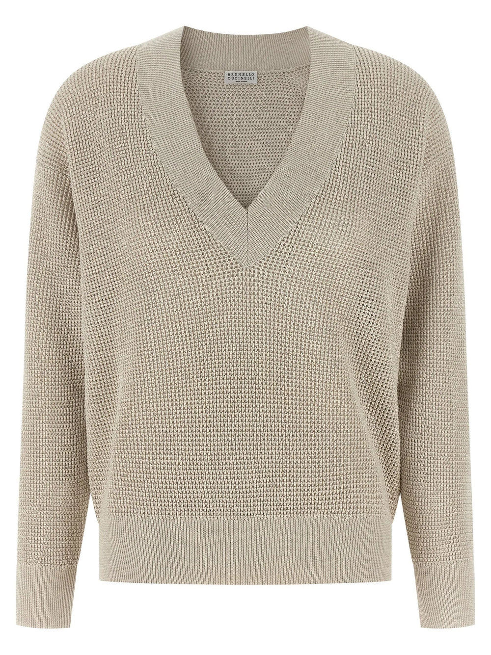 Brunello Cucinelli Beige Cotton Cardigan