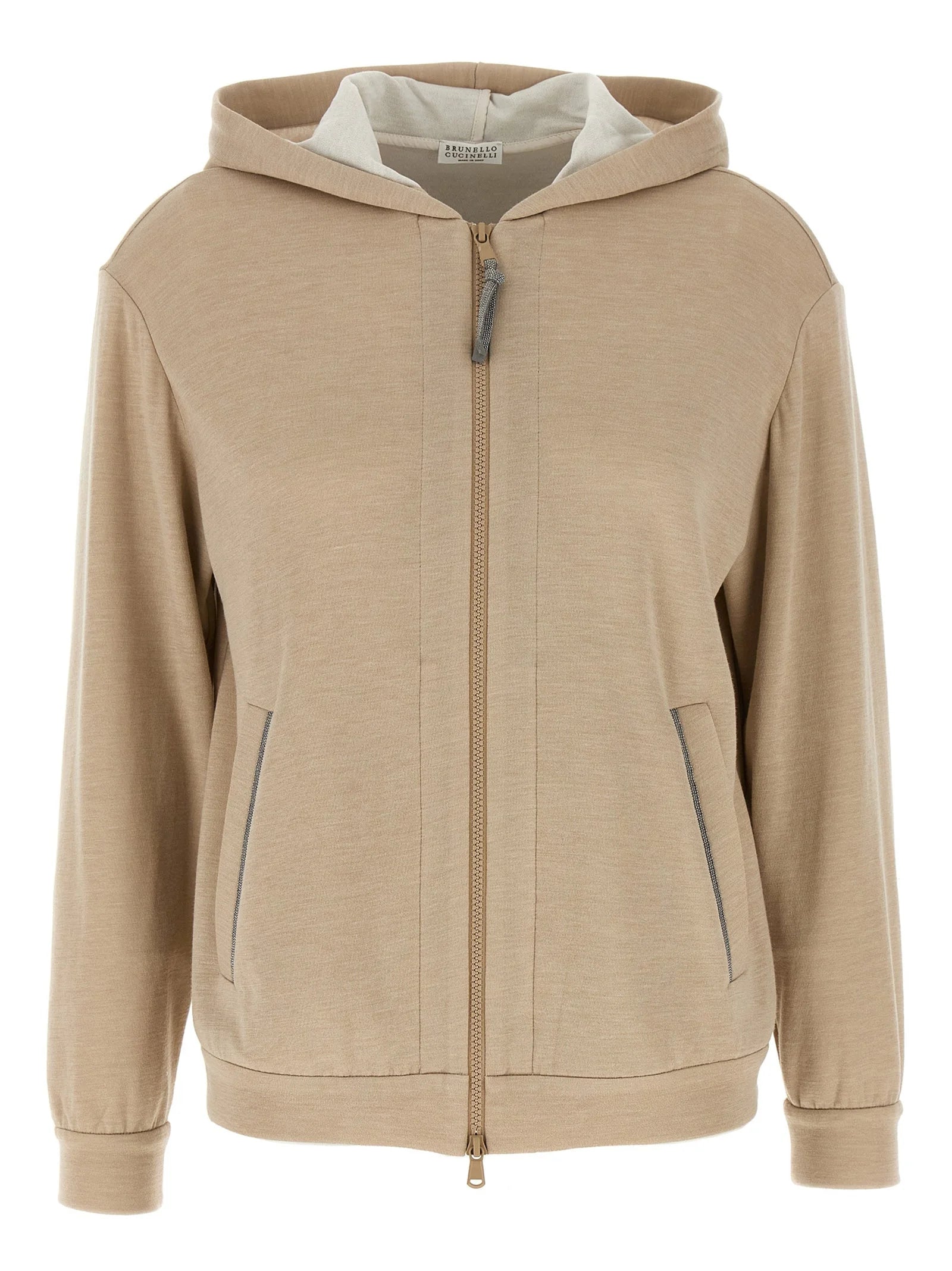 Brunello Cucinelli Beige Cotton Cardigan