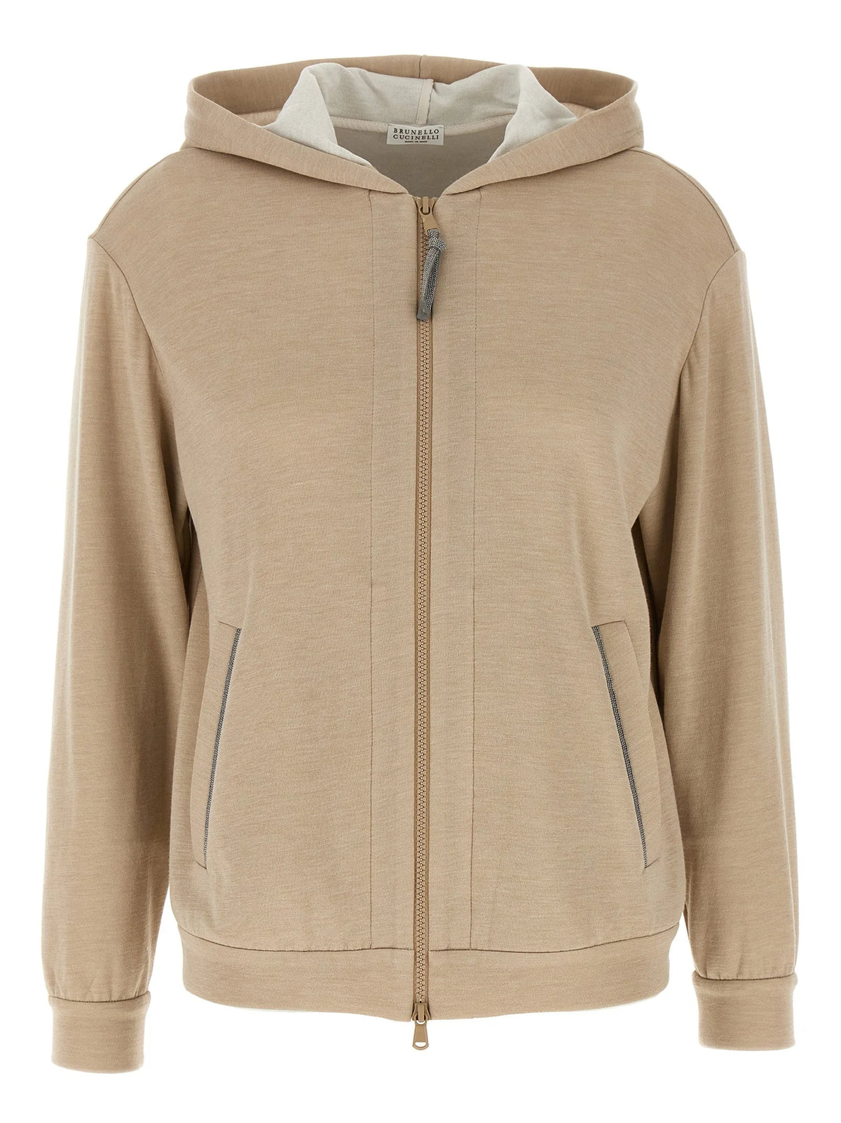 Brunello Cucinelli Beige Cotton Cardigan