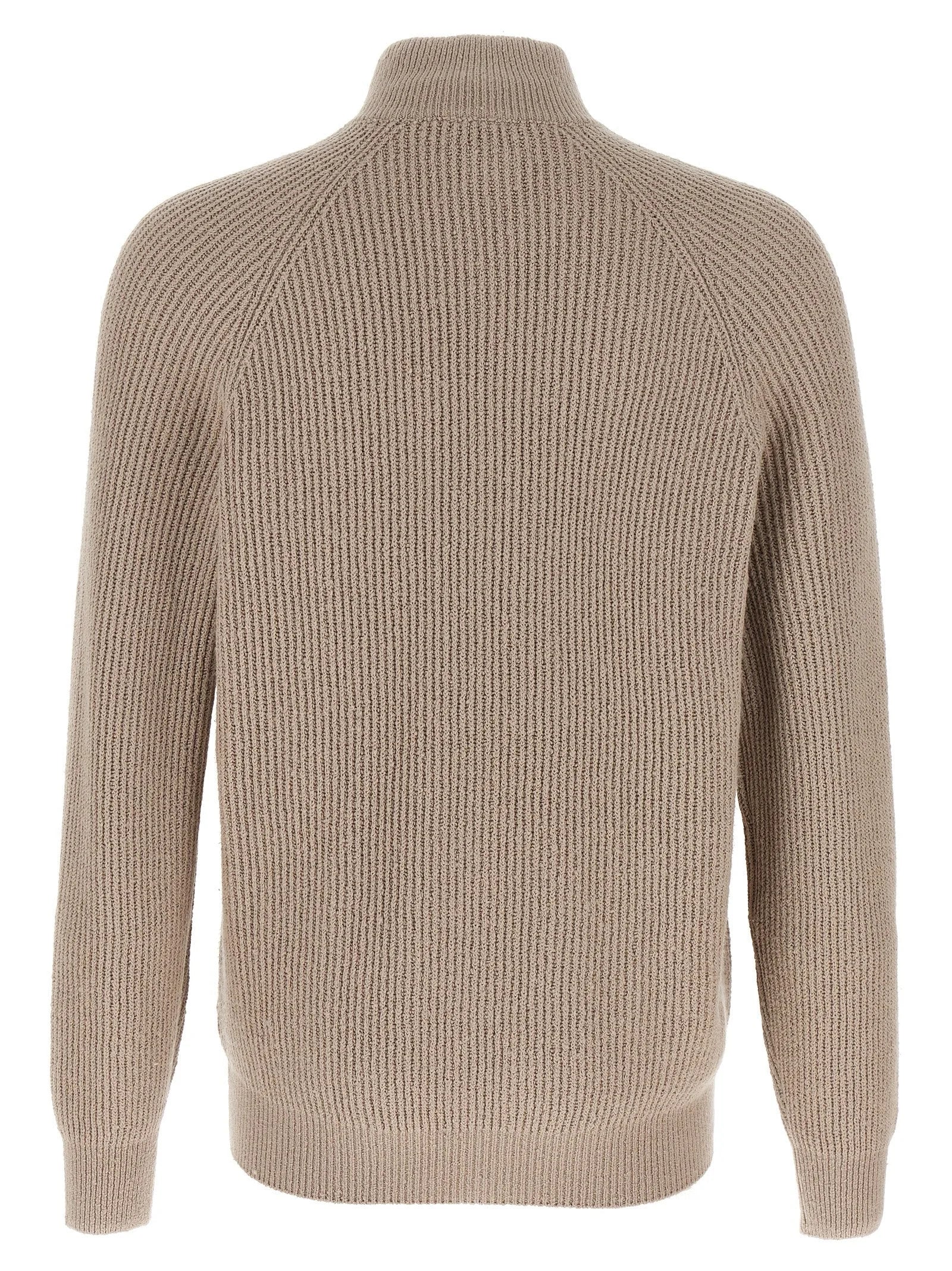 Brunello Cucinelli Beige Cotton Cardigan