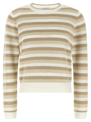 Brunello Cucinelli Beige Cotton Cardigan